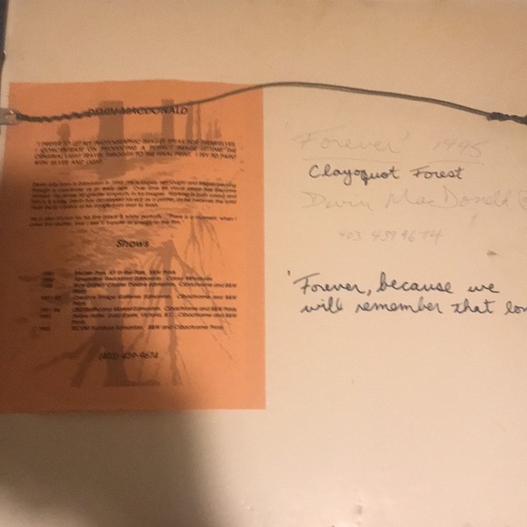 1995 Devin MacDonald art work pencil “Forever” Signed - Picture 4 of 7